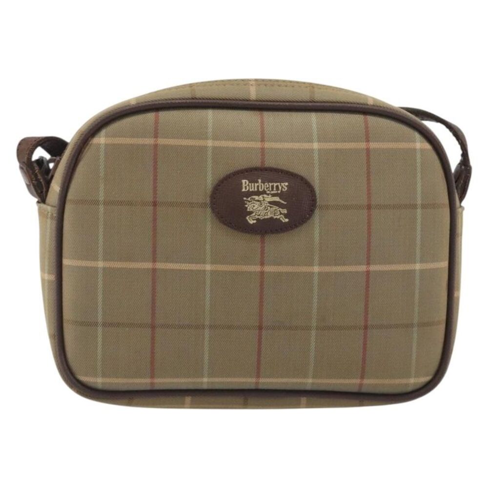 Burberry Nova Check Shoulder Bag Canvas Beige Canvas Shoulder Bag Bag